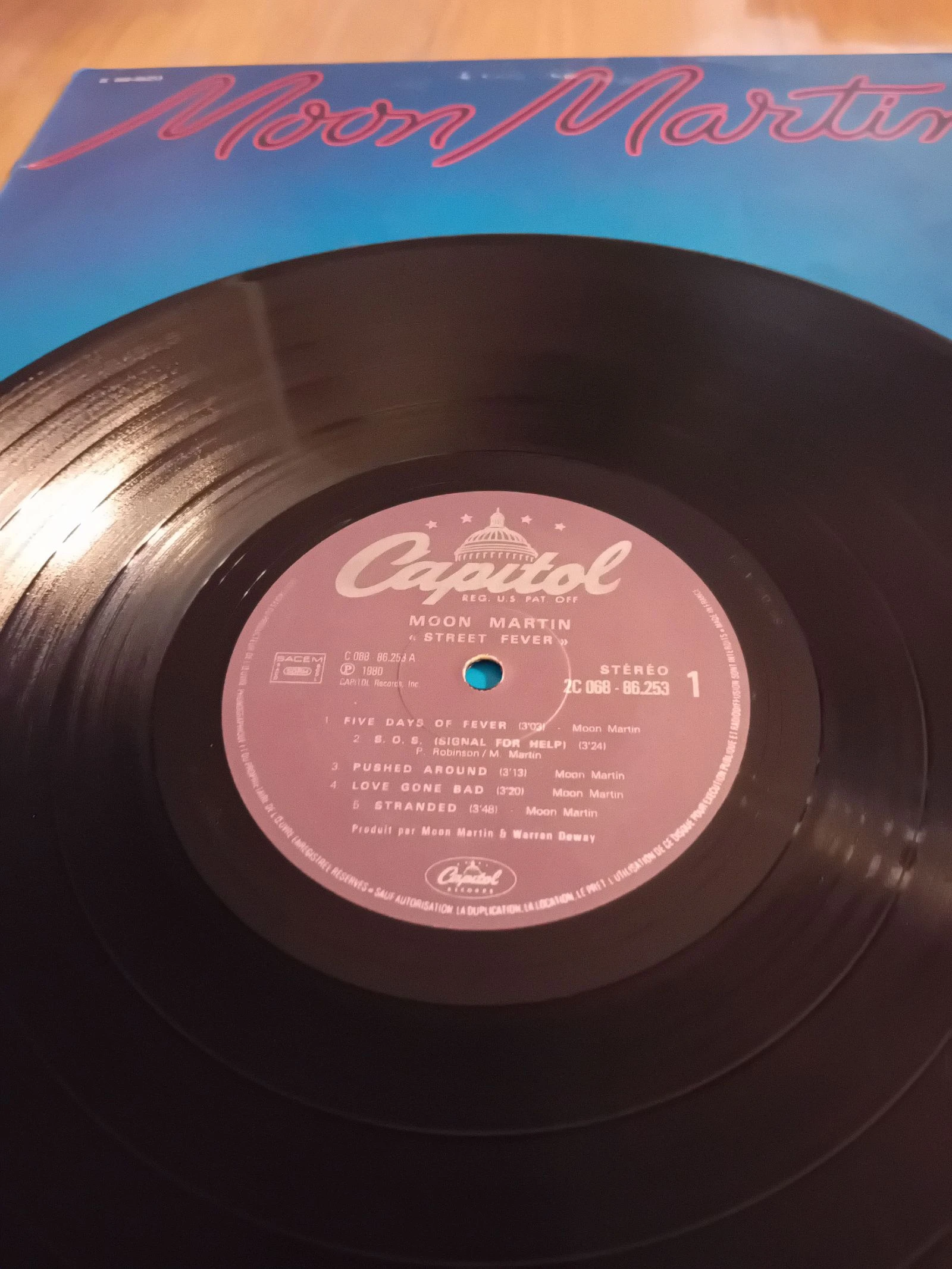Lp 33t Moon Martin street fever – photo 3